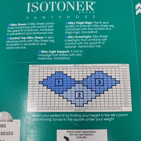 NOS VINTAGE PANTYHOSE NYLONS HOSIERY ISOTONER & SEARS NICE TOUCH WOMEN LOT OF 2 - Picture 6 of 12